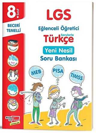Dikkat Atölyesi Yayınları 8. Sınıf LGS Türkçe Yeni Nesil Soru Bankası