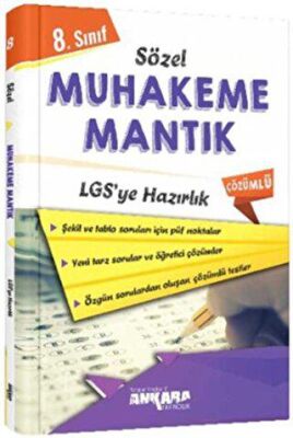 8. Sınıf LGS ye Hazırlık Sözel Muhakeme Mantık Soru Bankası - 1