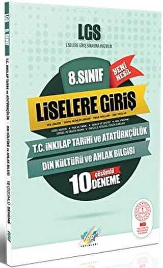 Fdd Yayınları 8. Sınıf LGS T.C.Inkılap Tarihi ve Atatürkçülük 10 Çözümlü Deneme Yeni Nesil
