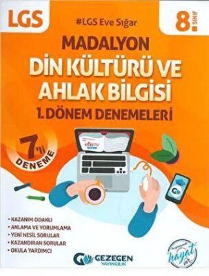 LGS 8. Sınıf Madalyon 1.Dönem Din Kültürü ve Ahlak Bilgisi 7`Li Deneme - 1