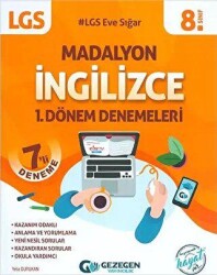 LGS 8. Sınıf 1. Dönem Madalyon İngilizce Denemeleri - Gezegen Yayıncılık