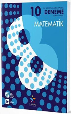 5 Yıldız Yayınları 8. Sınıf Matematik 10 Deneme - 1