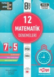 8. Sınıf Matematik 12 li Branş Deneme Video Çözümlü - NeGo Yayınları