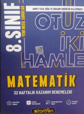 8. Sınıf Matematik 32 Hamle Kazanım Denemeleri - 1