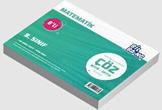 Ünlü Yayınları 8. Sınıf Matematik 8li Çöz Bitir - Getir Testleri - 1