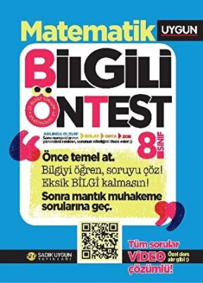 Sadık Uygun Yayınları 8. Sınıf Matematik Bilgili Ön Test - 1