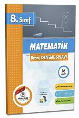 Özdebir Yayınları 8. Sınıf Matematik Branş Deneme Sınavı - 1