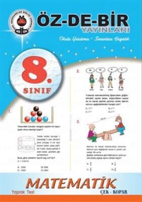 8. Sınıf Matematik Çek Kopar Yaprak Test - 1
