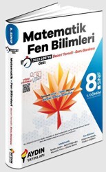Aydın Yayınları 8. Sınıf 1. Dönem Matematik ve Fen Bilimleri Beceri Temelli Soru Bankası -Özel - Aydın Yayınları