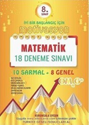 Omage Yayınları 8. Sınıf Omage Motivasyon Matematik 18 Deneme Sınavı 10 Sarmal + 8 Genel - Omage Yayınları