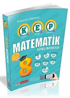Kırmızı Beyaz Yayınları 8. Sınıf Matematik Kazanım Destekli Soru Bankası - 1