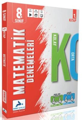 8. Sınıf Matematik Kolay Orta Branş Deneme - 1. Kitap - 1