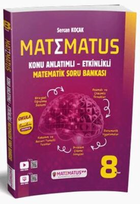 Matematus Yayınları 8. Sınıf Matematik Konu Anlatımlı Etkinlikli Soru Bankası - 1