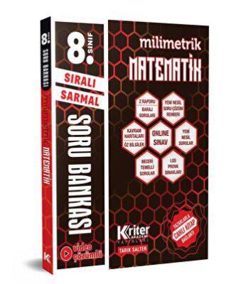 Kriter Akademi 8. Sınıf Matematik Milimetrik Soru Bankası - 1