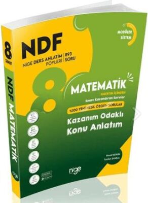 Startfen Yayınları 8. Sınıf Matematik Nige Ders Anlatım Föyleri - 1