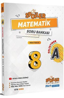 Spoiler Yayınları 8. Sınıf Matematik Spoiler A Kitap Soru Bankası - 1