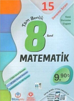 Bilimyolu Yayıncılık 8. Sınıf Matematik Tam Benlik 15 Deneme Sınavı - 1
