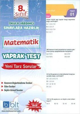 8. Sınıf Matematik Yaprak Test - 1