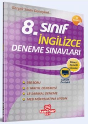 8. Sınıf My Teacher İngilizce Deneme Sınavları - 1