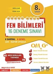 Nartest Yayınevi 8. Sınıf Omage Gold Fen Bilimleri 16 Deneme Sınavı - Nartest Yayınevi