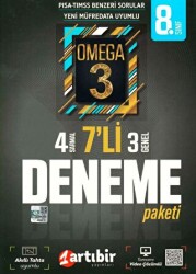 Artı Bir Yayınları 8. Sınıf Omega 3 7`li Deneme Paketi - Artı Bir Yayınları