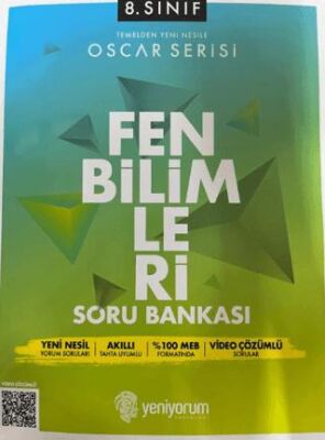 Yeniyorum Yayınları 8. Sınıf Oscar Serisi Fen Bilimleri Soru Bankası - 1