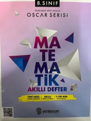 Yeniyorum Yayınları 8. Sınıf Oscar Serisi Matematik Akıllı Defter - 1