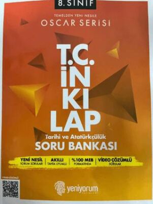 Yeniyorum Yayınları 8. Sınıf Oscar Serisi T.C. İnkılap Tarihi ve Atatürkçülük Soru Bankası - 1