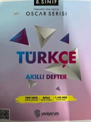 Yeniyorum Yayınları 8. Sınıf Oscar Serisi Türkçe Akıllı Defter - Yeniyorum Yayınları