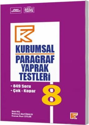 8. Sınıf Paragraf Kurumsal FK Yaprak Test - 1