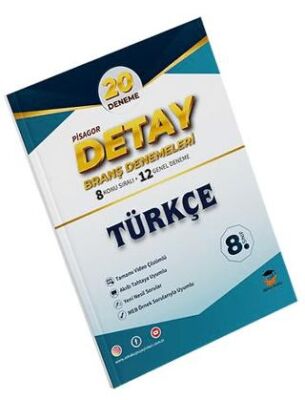 Zeka Küpü Yayınları 8. Sınıf Pisagor Detay Türkçe 20`Lİ Branş Denemesi - 1