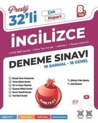 8. Sınıf Prestij İngilizce 32`li Deneme Sınavı - Nartest Yayınevi