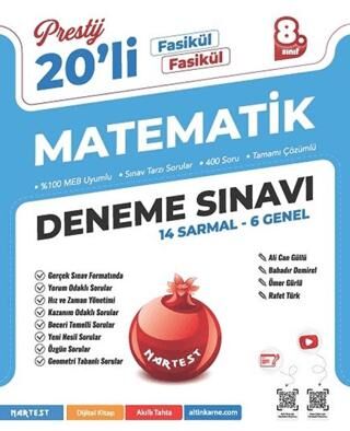 8. Sınıf Prestij Matematik 20`li Deneme Sınavı - 1