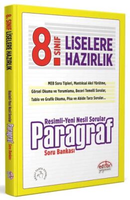 8. Sınıf Resimli Yeni Nesil Sorularla Paragraf Soru Bankası kapağı