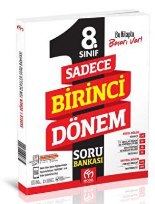 Model Eğitim Yayıncılık 8. Sınıf Sadece Birinci Dönem Soru Bankası - 1