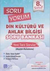 8. Sınıf Soru Yorum Din Kültürü ve Ahlak Bilgisi Soru Bankası - Bulut Eğitim ve Kültür Yayınları