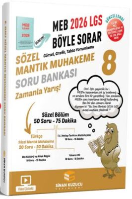 Sinan Kuzucu Yayınları 8. Sınıf Sözel Mantık Muhakeme Soru bankası - 1