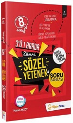 Hiper Zeka Yayınları 8. Sınıf 3`ü 1 Arada Zümre Sözel Yetenek Soru Bankası Hiper Zeka - Hiper Zeka Yayınları