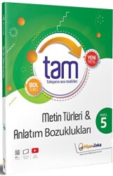 Hiper Zeka Yayınları 8. Sınıf TAM Türkçe 5 - Metin Türleri ve Anlatım Bozuklukları - Hiper Zeka Yayınları