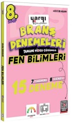 8. Sınıf Tamamı Video Çözümlü Fen Bilimleri 15 Branş Denemeleri - Yargı Yayınevi