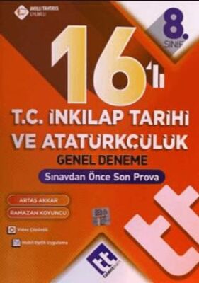 8. Sınıf T.C İnkılap Tarihi ve Atatürkçülük 16`lı Genel Deneme - 1