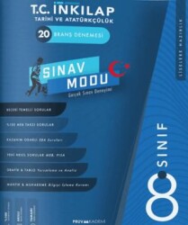 Pruva Akademi 8. Sınıf T.C. İnkılap Tarihi Ve Atatürkçülük 20 Branş Denemesi - Pruva Akademi