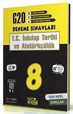 Üçgen Yayıncılık 8. Sınıf T.C. İnkılap Tarihi ve Atatürkçülük 20`li Deneme Sınavı - 1