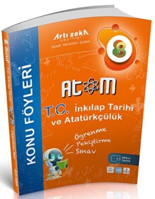 Artı Zeka Yayınları 8. Sınıf Atom T.C. İnkılap Tarihi ve Atatürkçülük Konu Föyleri - 1