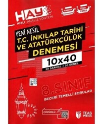 Teas Press 8. Sınıf T.C. İnkılap Tarihi ve Atatürkçülük HAY Branş Deneme - Teas Press