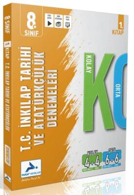 8. Sınıf T.C. İnkılap Tarihi ve Atatürkçülük Kolay Orta Branş Deneme - 1. Kitap - 1