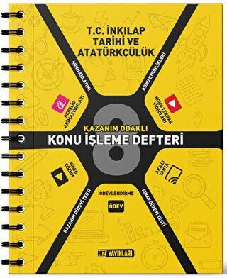 Hız Yayınları 8. Sınıf T.C. İnkılap Tarihi ve Atatürkçülük Konu İşleme Defteri - 1