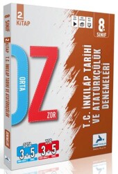 8. Sınıf T.C. İnkılap Tarihi ve Atatürkçülük Orta Zor Branş Deneme - 2. Kitap - PARAF Yayınları