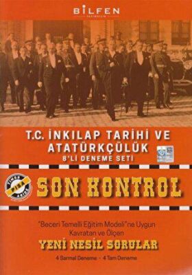 Bilfen Yayıncılık 8. Sınıf T.C. İnkılap Tarihi ve Atatürkçülük Son Kontrol 8`li Deneme Seti - 1