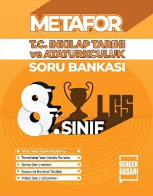 Gerçek Başarı Yayınları 8. Sınıf T.C. İnkılap Tarihi ve Atatürkçülük Soru Bankası - 1